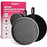 Quelcc 2 Pack Body Scrub Sponge, Bath Sponge, Rough and Light for Removing Dead Skin, Exfoliating and Cleansing Skin