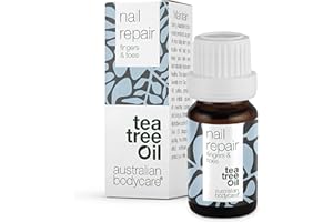 TEA TREE OIL AUSTRALIAN BODYCARE Soin Des Ongles Australian Bodycare Nail Repair (10ml) | Pour Ongles Abîmés, Décolorés et pour Lutter Contre les Mycoses des Ongles | Avec Pinceau d'Application | À l'Huile d’Arbre à thé d’Australie