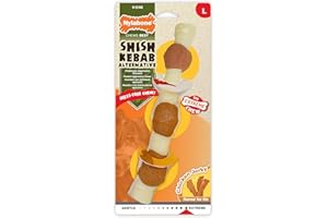 Nylabone Extreme Tough Dog Chew Toy, Shish Kebab, Chicken Jerky Flavour, Mess-Free, Large, For Dogs Up To 23Kg - L