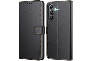Ganbary Coque pour Samsung Galaxy A34 5G, [Housse en Cuir PU Premium] [Etui à Rabat] [Pochette de Portefeuille], Étui de Protection - Noir