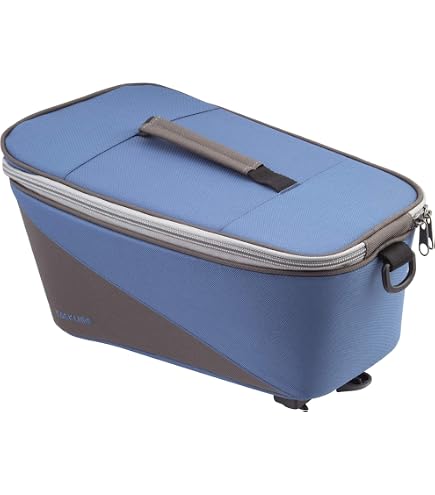 Sacoche De Vélo Racktime Talis 2.0 - 8 Litres, Bleu/gris, étanche Avec Système Snapit 2.0 - 8