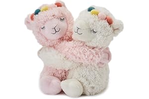 Peluche de Llama Warmies Abrazos Cálidos para Microondas, totalmente calentable, con aroma a lavanda francesa para un alivio cálido o refrescante