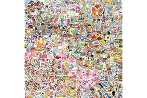 GENERIC 300-1000 pcs/Set Random Blind Bag No Theme No Repeated Cute Stickers Pack for Kids Teens Adults,Waterproof Stickers for Water Bottle, Laptop, Scarpbook, Skateboards, Gift/Deco (300)