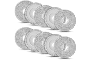 APZOVO 10 Serpillière Accessoires pour Dream X40 Ultra/X50 Ultra/X40 Master/L10s Ultra/L10s Pro Ultra/L10s Pro Gen 2/L20 Ultra/L40 Ultra/D10 Plus, Mova E30 Ultra/P50 Pro Ultra, pour Xiaomi X10+/X20+