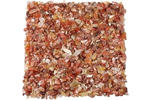 KYEYGWO 1 Pfund kleine getrommelte Chips zerkleinerte Stein, Heilung Reiki Kristall Trommelsteine für Schmuck Machen Heimtextilien