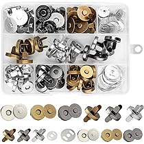 40 Stück Magnetknöpfe 18mm - Magnetverschluss Für DIY Näharbeiten