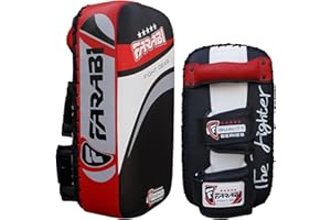 FARABI SPORTS Thai Pads Strike Shield Kick Boxing MMA Real Leather Cowhide NAPA Quality, Recommended for Professionals 1 X UNITS, Single Unit