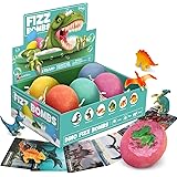 Byncceh Bombe da bagno con sorpresa all'interno, Dinosauro Bomba da Bagno Effervescenti, set regalo fatto a mano da 6 pezzi, 