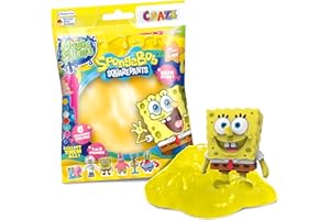 CRAZE Magic Slime – Slime Infantil de 75 ml con Sorpresa de SpongeBob | Slime en Bolsa Limpio y Sin Olor | Juguete Sensorial para Niños +3 Años