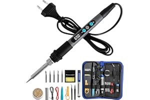 Cecotec Saldatore di Precisione con 100W di Potenza PrecissionSoldier 650 Vision Full, Schermo digitale integrato per il Controllo della Temperatura, Raggiunto 650ºC, Valigetta e Set di Accessori