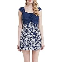 Wantdo Dames Eendelig Badmode Met Shorts Elegant Effen Badmode Een Stuk Wantdo Dames Eendelig Badmode Met Shorts Elegant Effen Badmode Een Stuk