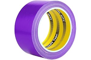 LLPT Duct Tape | Premium Color Fabric Gaffer Tape | Heavy Duty Waterproof Cloth Repair Tape for DIY Indoor Outdoor Use | 1 Pack 50MM x 14M | Purple (DT501PP)