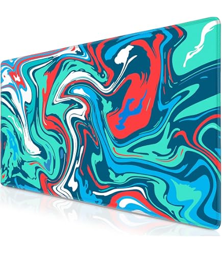 Cekog XXL Muismat – 70x40 Cm, 3 Mm Dik, Lycra Oppervlak, Rubberen Basis, Antislip, Waterdicht, Stofdicht, Ideaal Voor Gaming, Kantoor En Thuis – Zwart!