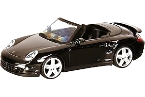 Motormax Porsche 911 997 Turbo Cabrio Schwarz 2004-2012 1/24 Modellauto Modell Auto