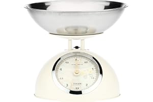 THUN - Bilancia da Cucina - Accessori Cucina - Linea Elegance - Acciaio Inossidabile e Ferro - Base 15 h cm