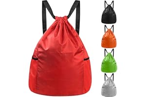 HexinYigjly Sac à Dos avec Cordon, Sac de Sport à Cordon, Cordon Sac Fourre-Tout pour Sport Gym Natation Plage Piscine Voyage Camping Randonnée Yoga