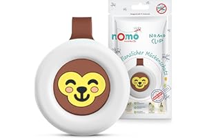 ‎NOMO MOSQUITO nomo MOSQUITO Anti Mücken Clip • Rein pflanzlicher Mückenschutz für Baby & Kinder • Insektenschutz Clip gegen Mücken, Moskito & Insekten • 30 Tage Wirkung • BPA-frei & ohne DEET