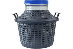 DUHALLE Bonbonne Dame Jeanne, Entourage Plastique, Col Large 5 L