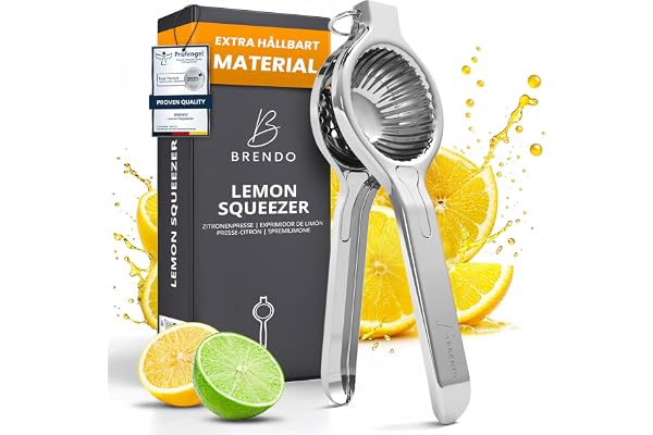 Brendo Premium Citronpress – Universell storlek perfekt för alla citrusfrukter | 100% presskraft
