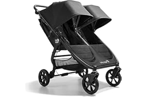 Baby Jogger City Mini GT2 - Passeggino doppio per tutti i terreni, leggero, pieghevole, colore: Nero