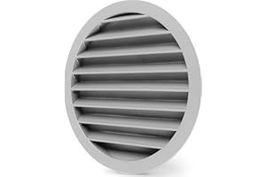 calimaero® WSGG Lüftungsgitter 200mm, Lüftungsgitter mit Fliegengitter, Robuster Aluguß, Lüftungsgitter für Wohnmobile, Gartenhaus, Garage, Zuluft- und Abluftgitter, UV-Stabil, Rostfrei
