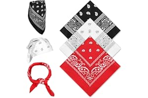 simarro 3 sztuki bandana chusta na głowę dla kobiet i mężczyzn, 55 x 55 cm, wzór paisley, chusta na szyję, pirata, kowbojski, chusta czworokątna, do nakrycia głowy, do włosów, szalika, nadgarstka