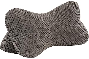 ‎QUANTUM INTERIOR BY MAXLAND Leseknochen, Lesekissen, Nackenrolle Nackenkissen aus Cord,Stützkissen, Reisekissen mit Struktur,Formkissen,Buchauflage, Flexible Stütze für Bücher, E-Books oder Tablets-18x35cm (Anthrazit)
