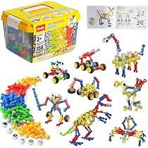 Kit de construction de fort pour enfants, 140 pièces, jouets de construction STEM, brillent dans le noir pour enfants de 4 5 6 7 8 ans et plus