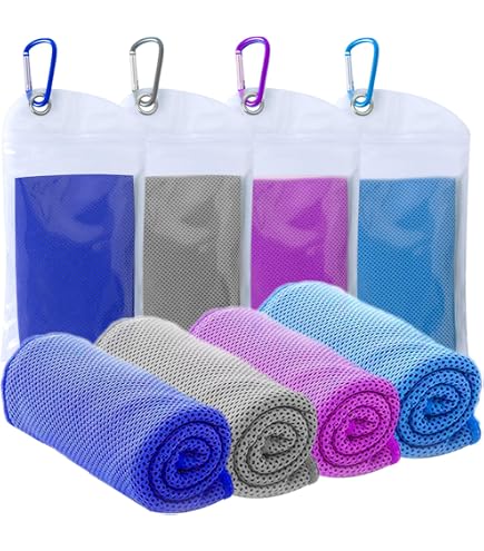 6 Kühlhandtücher Für Hals & Gesicht – Mikrofaser, Weich, Atmungsaktiv – Ideal Für Sport, Yoga, Outdoor – 120x30 Cm
