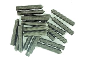 SINGULARITY SUPPLIES M4 (4mm x 12mm) Hex Socket Grub Screw (Cone Point) - Stainless Steel (A2) (Pack of 20)