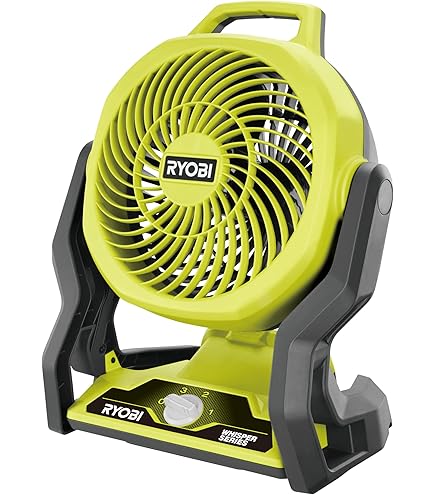 RYOBI ONE+ 18V Cordless Clamp Fan – 10cm Portable Fan, 2‑Speed, Fits Anywhere