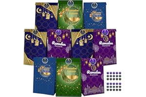 ONEHAUS 30 Pack Ramadan Tüten zum Befüllen Kinder-Eid Mubarak Geschenkbox Ramadan Tüten，Ramadan Deko Set Perfekte Dekorationen & Zubehör Für Muslimische Festlichkeiten