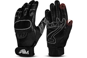 ADM Ultimate Pro-biker Cow Analine Leather Sports Motorcycle Motorbike Full Finger Summer Mountain Bicycle Riding Sports Gloves for men’s 9001 Available In Six Colors