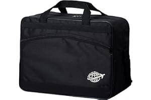 BAMBINIWELT BY RAFAEL K. BAMBINIWELT Reisetasche HANDGEPÄCK Boardgepäck Bordcase 40x20x25 40x30x20 Ryanair Wizzair (groß (40x30x20), schwarz-schwarz)