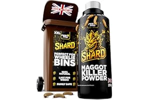 PEST-X PRO Pest X Pro Shard Maggot Killer Dust 250g – Natural Diatomaceous Earth Formula – Maggot Killer for Wheelie Bins – Kills Eggs, Larvae and Flies – No Spray, No Odour, Fast-Acting Bin Treatment