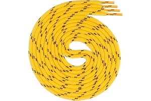 Swissly Lacci rotondi circa 4,5 mm di diametro per scarpe da lavoro, scarpe da trekking, stivali – lacci per scarpe in poliestere – lunghezza 70 – 220 cm