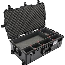 PELI 1510 Valise Étanche IP67 27L | Transport Équipement Sensible, Insert Mousse | Sable, Made In Germany