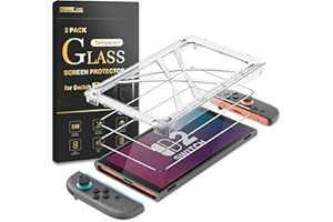 STARTRC GAMES Schutzfolie für Nintendo Switch 2, Auto-Installation 9H Härte/0,3mm Dicke/blasenfrei HD Klar Schutzglas Anti-Fingerabdruck Kratzfest Ultrabeständig Schutzfolie für Switch 2 [2 Stück]