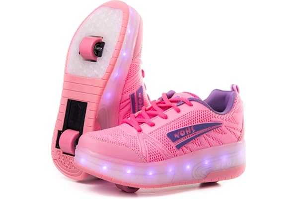 Trainers med automatiskt infällbara hjul.