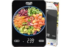 ADLER AD 3177 black Waga kuchenna 10kg ładowana przez USB