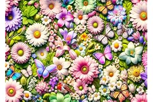 BESDRETOR Puzzles 1000 Pieces for Adults jigsaw puzzles for adults 1000 Piece Puzzle Educational Games -Beautiful Flowers- Decoration Puzzle
