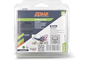 EDMA 042601 Agrafe Omega 20, Galva Plastificato, Grigio, 200 pz