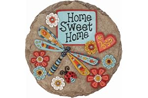 Spoontiques - Décoration de Jardin - Home Sweet Libellule - Pierre décorative pour Jardin