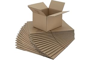 IMBALLAGGI 2000 - Scatole Cartone a Onda Singola 23x20x15cm, Pack 15Pz, Scatoloni per Trasloco, Spedizioni e Imballaggio, Scatole Trasloco e Cartoni Resistenti e Durevoli, Scatola Cartone per Deposito