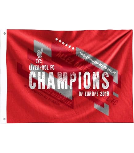 Drapeau portatif Allez Les Rouges pour la finale de l'UCL LFC