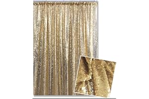 Kate Foto Hintergrund Gold Garn bedeckt Pailletten Fotografie Studio Fotografie Hintergrund glänzend Party Dekoration Glitzer Vorhänge 4x7ft / 1.25x2.2m