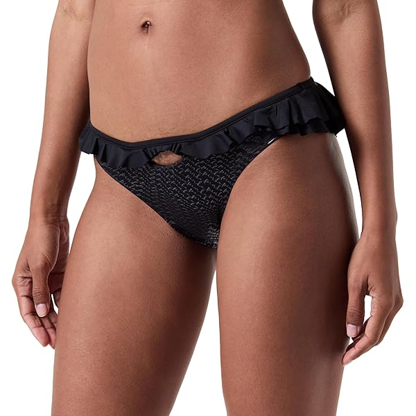 Slip Bikini Pinko Betsabea - Tecno Jersey Con Logo, Allacciatura Laterale, Per Donna - Foto 7