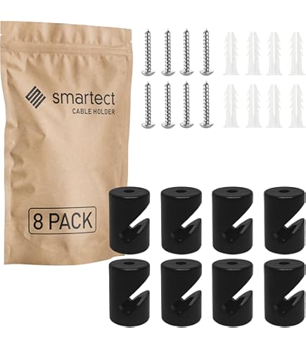 Smartect Cable Electrique Textile Marron, Fil Electrique Tissu De 3 Mètres, 3 Conducteurs (3 X 0,75mm²) Cable Tissu Lampe Pour Les Projets De Bricolage