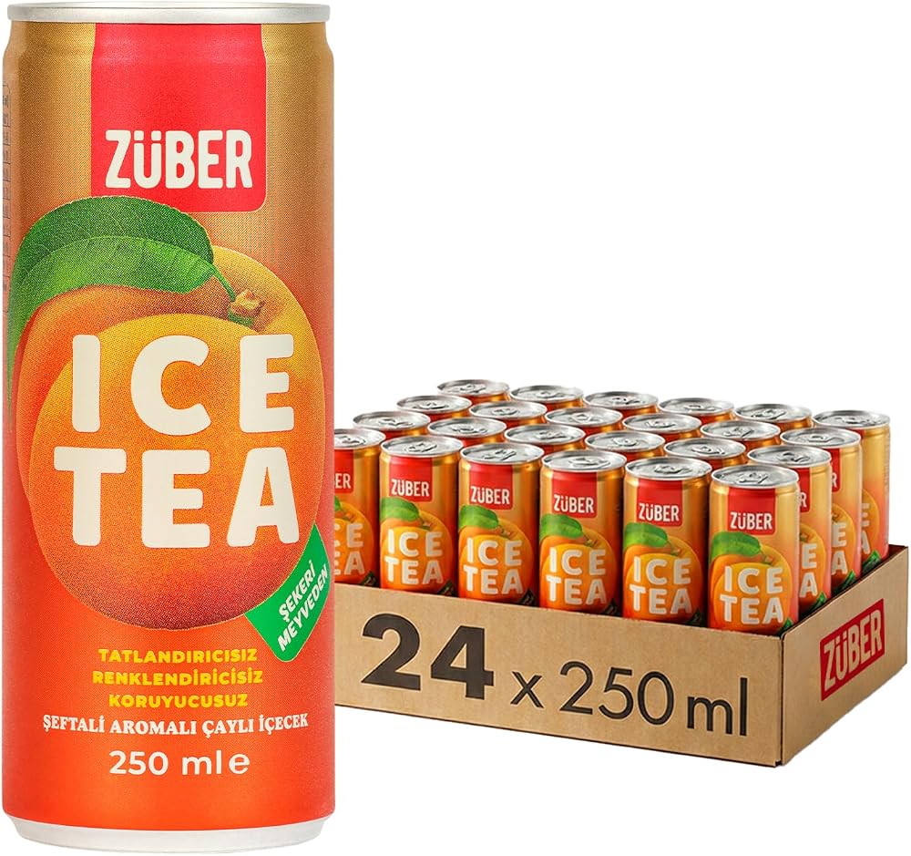 Züber Ice Tea Şeftali 250ml x 24 Adet