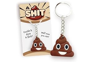TREETOP GIFTS A S**t | Funny Rude Secret Santa Gag Gift for Adults | Novelty Keyring Keychain Gift Idea | Affordable Joke Gift Under A Fiver £5 | Great Present For Him / Her / Office Colleague / Friends